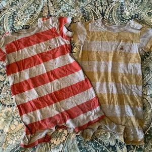 BabyGap set of two striped shorts rompers